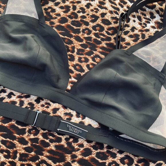 black & cream mesh bralette - Picture 7 of 7